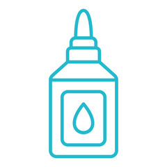 Liquid Glue Multicolor Line Icon