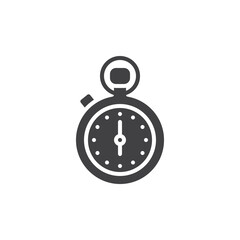 Stopwatch timer vector icon