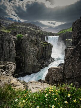 East Fjords waterfalls