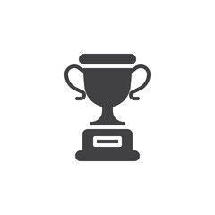 Trophy cup vector icon