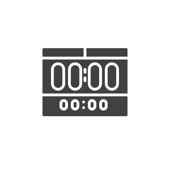 Scoreboard display vector icon