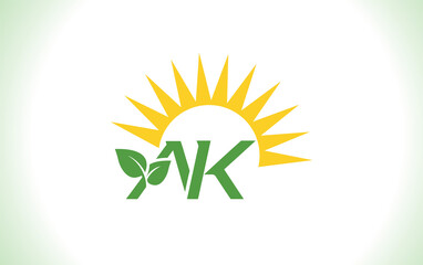 Green healthy leaf logo and Solar panel icon and Solar Energy symbol design and eco sun logo design