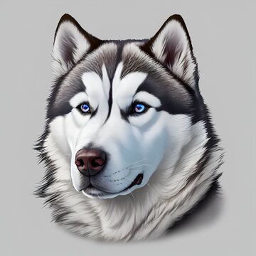 Siberian Husky portrait
