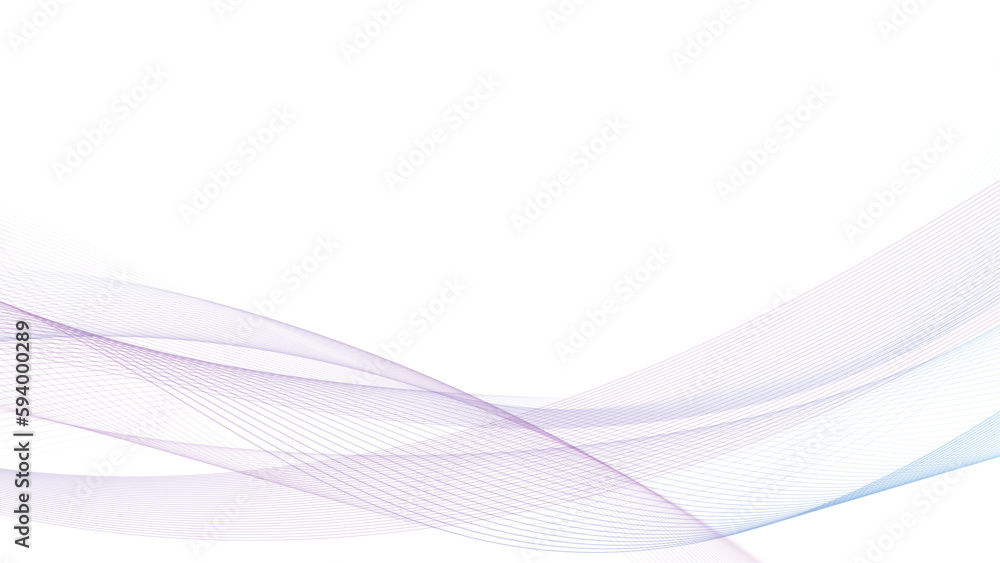 Aufkleber modern abstract glowing wave on white background. dynamic flowing wave lines design element. futuris