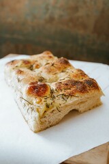 Isolated image of bread on a white napkin