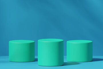 Scene with a podium for product presentation, 3d rendering