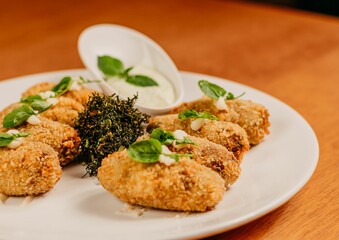 A closeup shot of a chicken kiev