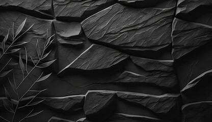 Dark backgrounds - decorated with a rocky surface the wallpaper - Abstract