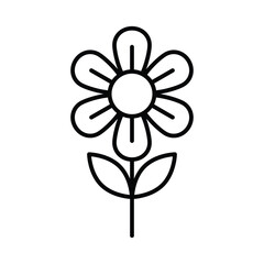 Flower icon vector on trendy design