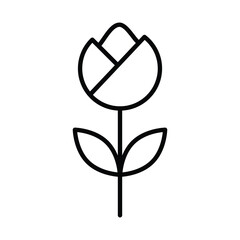Flower icon vector on trendy design