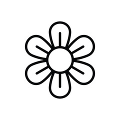 Flower icon vector on trendy design
