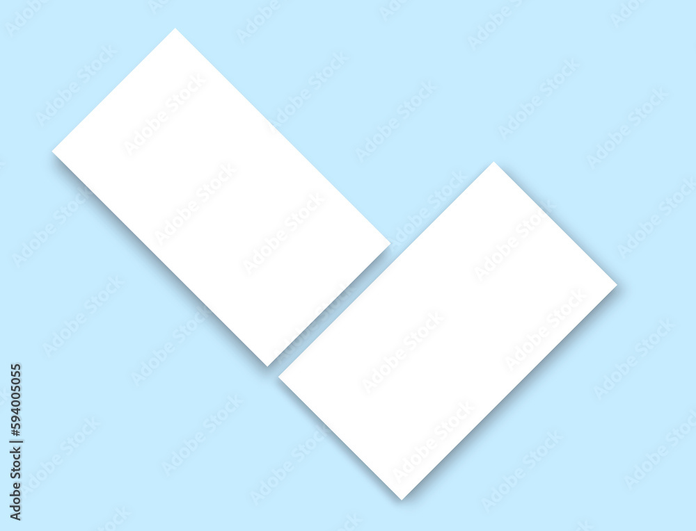 Aufkleber white paper with two square and rectangles on top of it