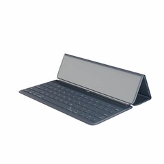 3d computer keyboard case isolated on a white background.