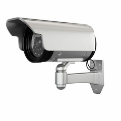 3D illustration of a security camera isolated on a white background
