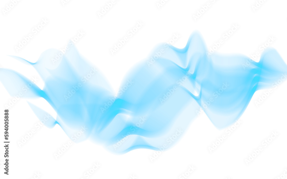Poster blue, color and art splash on transparent background for creativity, element design or texture on pn