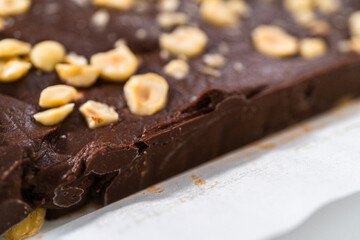 Chocolate hazelnut fudge