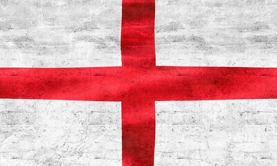 England flag - realistic waving fabric flag