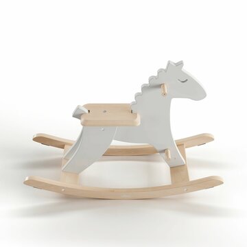 Fototapeta 3d illustration of a horse toy isolated on a white background