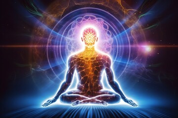 Consciousness source. Gods mind, prana, energy, spirituality. Generative AI