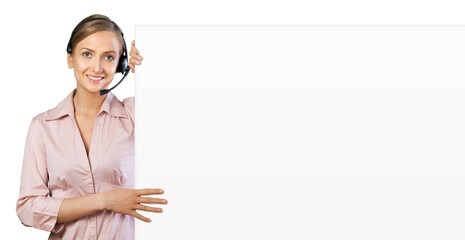 Call Center Poster Holder Vertical