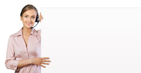 Call Center Poster Holder Vertical