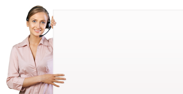 Call Center Poster Holder Vertical