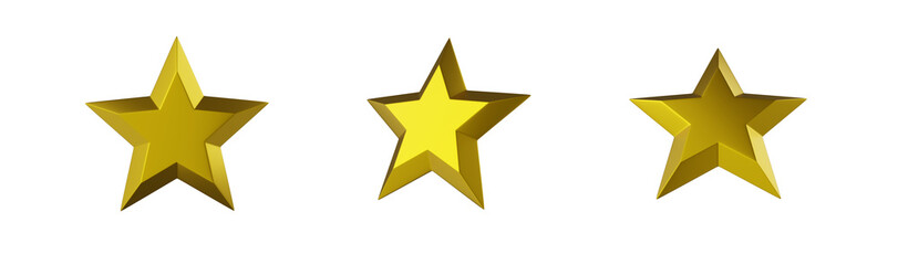 star awards 3D ocject png  set 