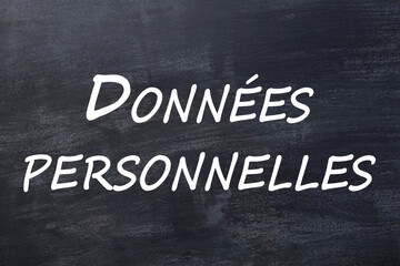 Obraz premium Données personnelles tableau