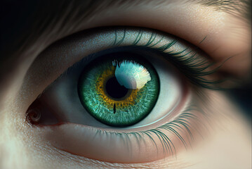 green eye close up 