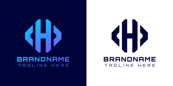 Modern Letter H Arrow Logo. Suitable for any business related to Arrow with H initials.