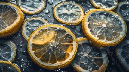 Fototapeta na wymiar Drying grapefruits and oranges. Generative ai