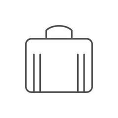 Retro suitcase line outline icon