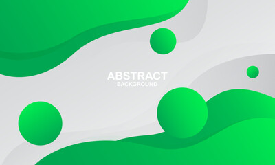 Abstract green liquid background. Fluid shapes composition. Vector illustration