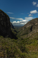 Fototapeta na wymiar natural landscape in Serra do Cipó in the city of Santana do Riacho, State of Minas Gerais, Brazil