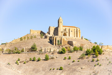 Church of Santa Maria la Mayor inside the village walled enclosure in San Vicente de la Sonsierra, Haro - Rioja Alta, province of La Rioja, Spain