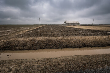 Spring image of rural area in Canada