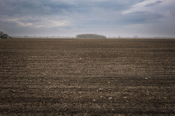 Spring image of rural area in Canada