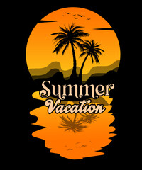 Summer Vacation T-Shirt design