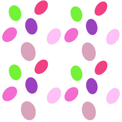 pattern with pink and white eggs