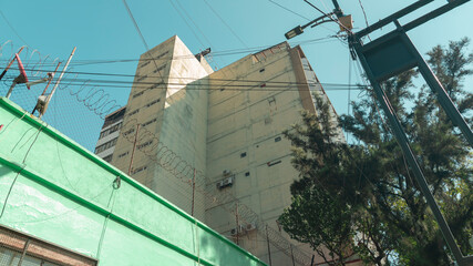building under construction in the city