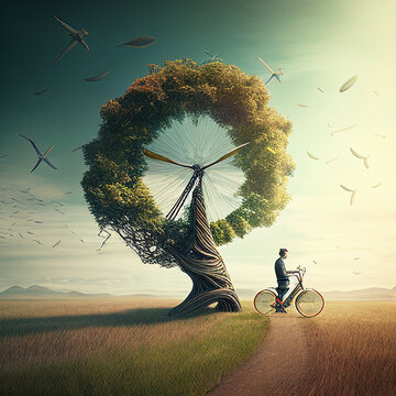 Fantasytree with Bike