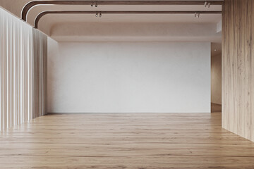 Modern empty  interior room 3d render