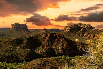 Beautiful sunset at Sedona Arizona, USA.