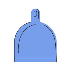 Dustpan vector flat illustration. Cleaning tool.
