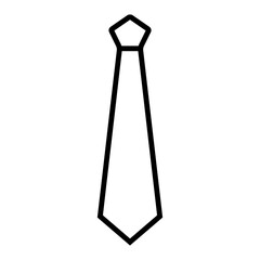 tie icon in trendy flat design