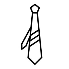 tie icon in trendy flat design