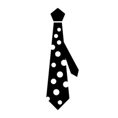 tie icon in trendy flat design