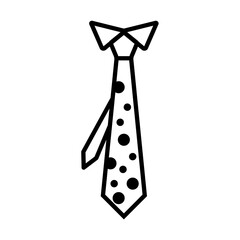 tie icon in trendy flat design