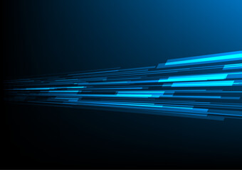 Speed light movement technology hitech modern background. Blue background futuristic. Wave line internet	. banner, poster, cover - obrazy, fototapety, plakaty