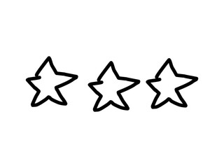 Drei Sterne als Symbol f&uuml;r Qualit&auml;t